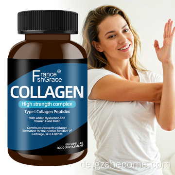 Organische Shecome Marine Collagen Peptides Kapseln Vitamin C